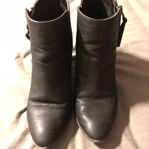 Charlotte Russe Black booties with zipper